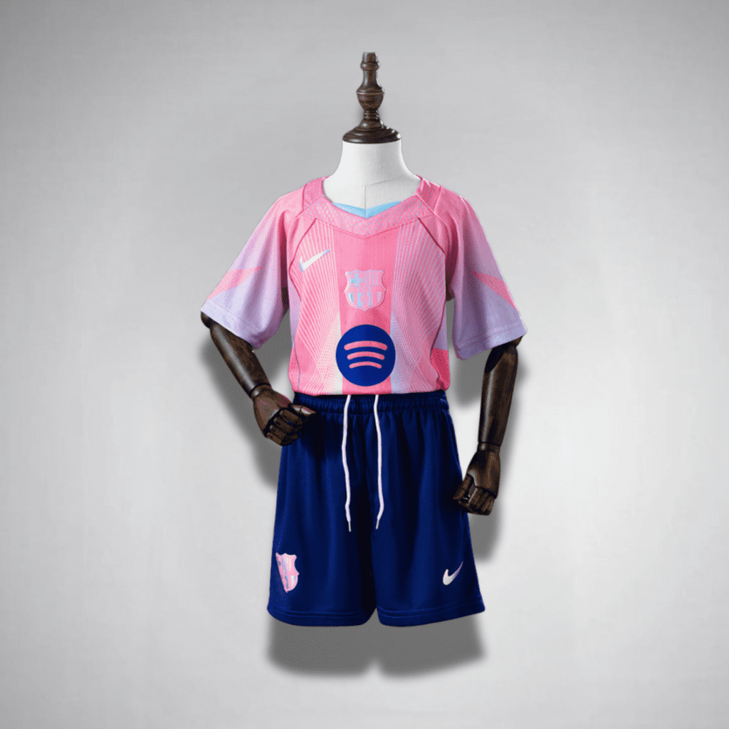 25/26 Barcelona “Pink” Training Kid Size Kit